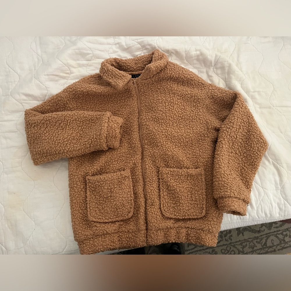 Zaful Brown Fuzzy Jacket